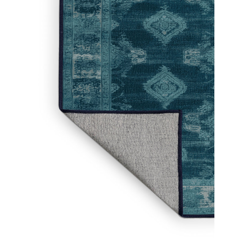 Tapis gris lavable à la machine, Carré 5 pi