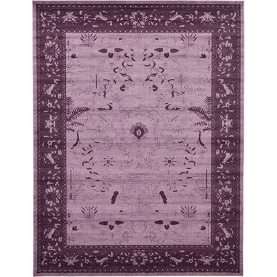 Tapis oriental violet Amika