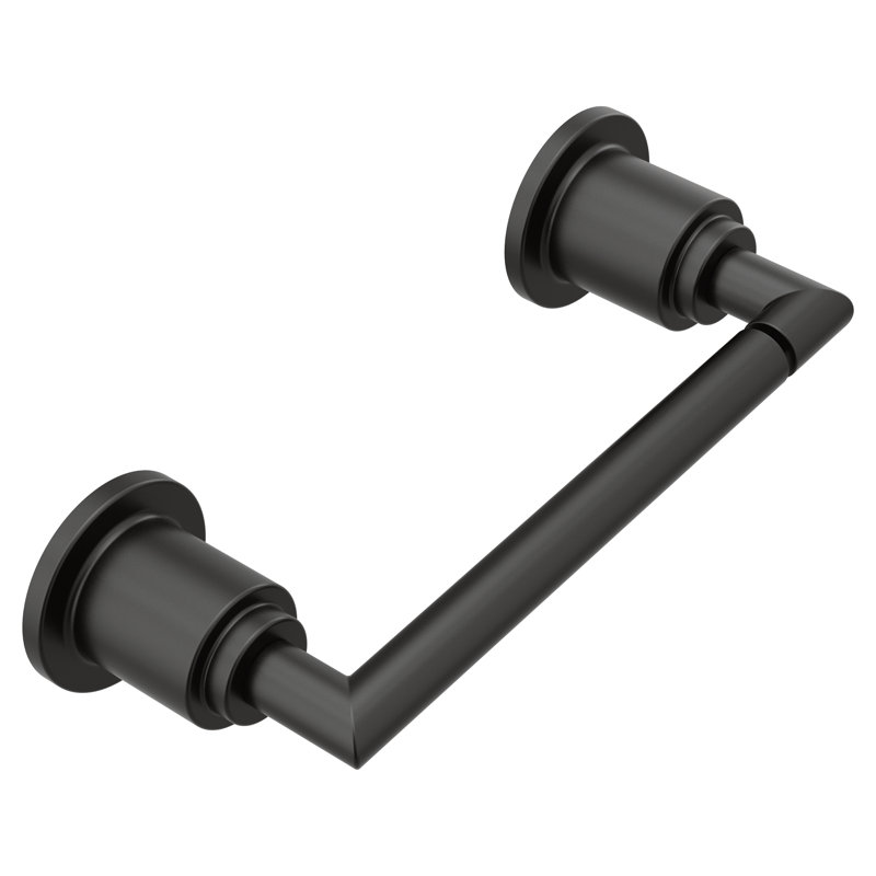 Porte-papier hygiénique pivotant Arris, Noir mat