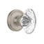 Classic Rosette with Oval Fluted Crystal Door Knob-1861062321