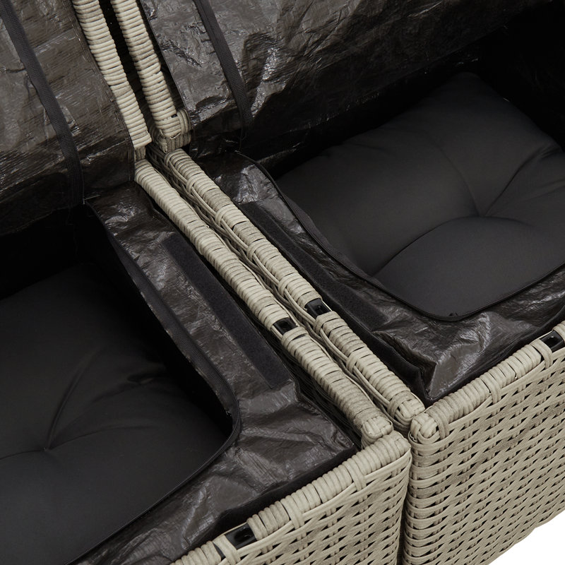 175cm Wide Patio Sofa with Cushions