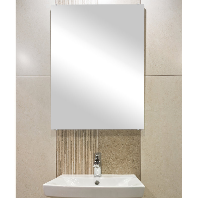 Zarrea Flat Wall Mirror, 42.5" x 26.5"