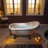 59" x 31" Clawfoot Soaking Acrylic Bathtub-61051206