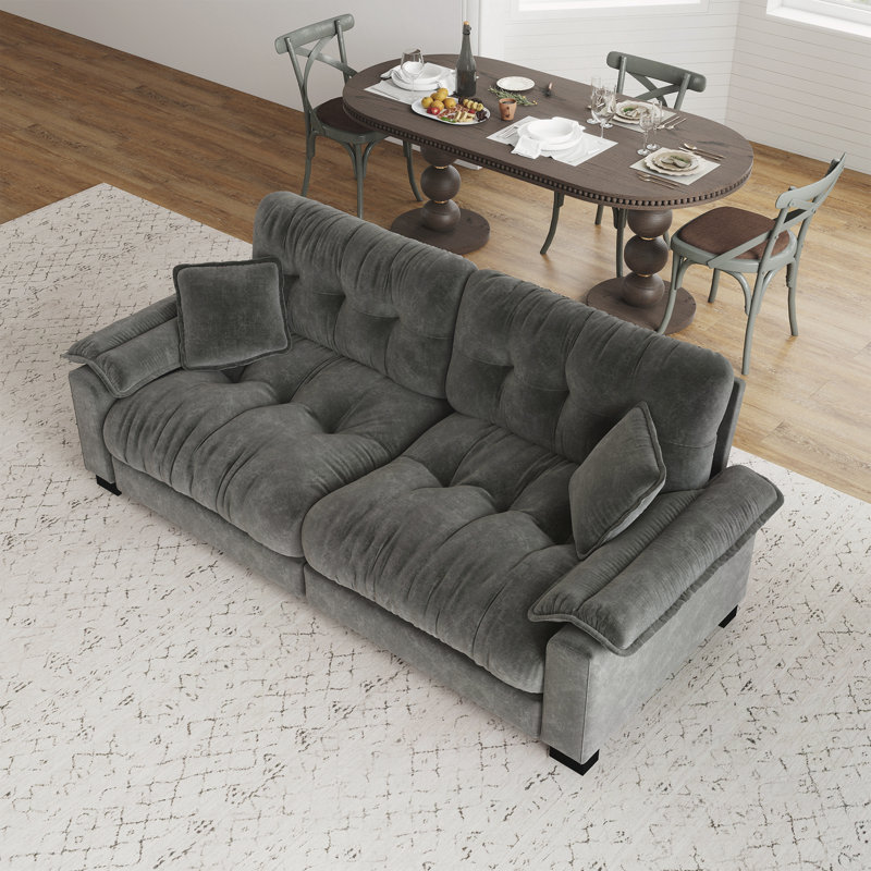 Canapé moderne, idéal pour les salons, les chambres à coucher et les appartements, Gris