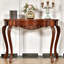 Console noyer massif et bois manufacturé