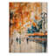 Automne à Paris, café I - art mural traditionnel en bois sur bois de pin naturel-2054240908