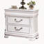 Table de chevet classique de couleur blanche 1pc