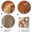 Symphonie orange orange beige - reproduction abstraite sur métal-230468795