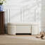 Lily Pond Leslie Fully Upholstered Oval Storage Bench with Soft-Close Lid
