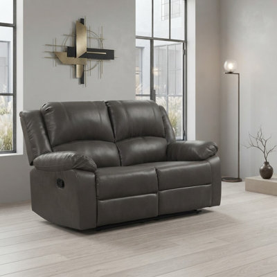 60'' Faux Leather Loveseat