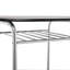 Ensemble de repas de bistro compact avec deux tabourets, table et chaises noires peu encombrantes pour petites cuisines