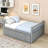 Ajavian Three Drawers Wooden Daybed with Trundle-1577153690-1561704861