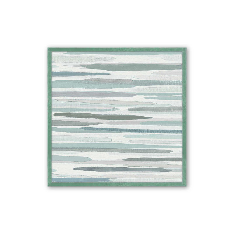 Cresting Calm v2, reproduction sur papier mat d'archives, H 13,5 po x l 13,5 po, Cadre citronnelle