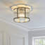 Clear Glass Flush Mount