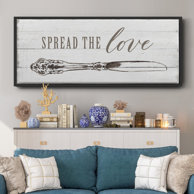 Spread the Love- Framed Canvas