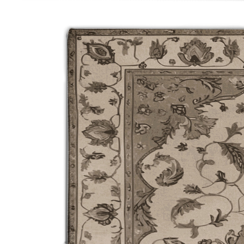 Tapis gris d'intérieur et d'extérieur Tabriz, Rectangulaire 2 pi x 3 pi