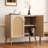 Rattan Accent Cabinet, 2-door Sideboard-1771353768