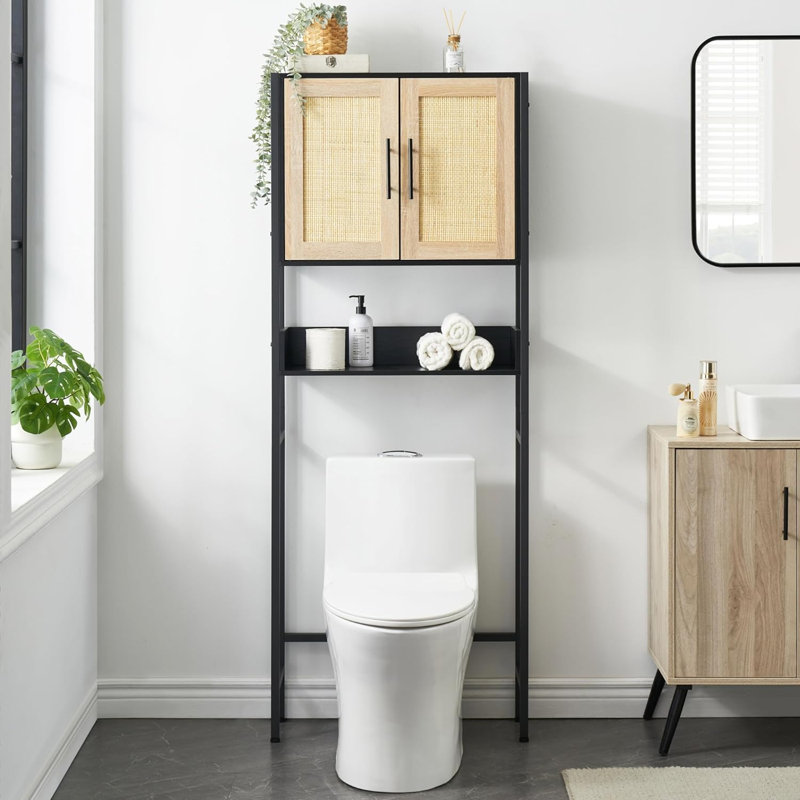 Rangement pour salle de bain Gallott, Noir, noir, noir, noir