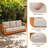 Outdoor Eucalyptus Patio Sofa With Cushions