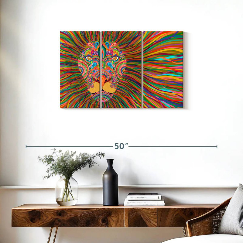 Brampt The King Lion, 20" H x 33" W