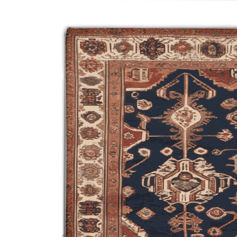 Tapis turc intérieur et extérieur brun, Rectangulaire 2 pi x 3 pi