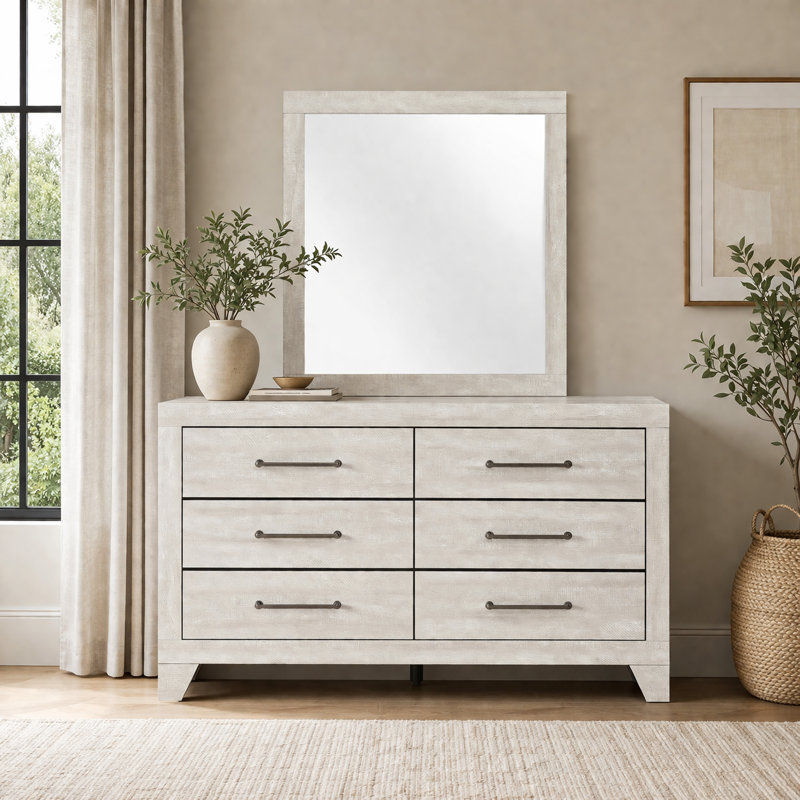 Ensemble de commode et miroir 2 pièces Mittal