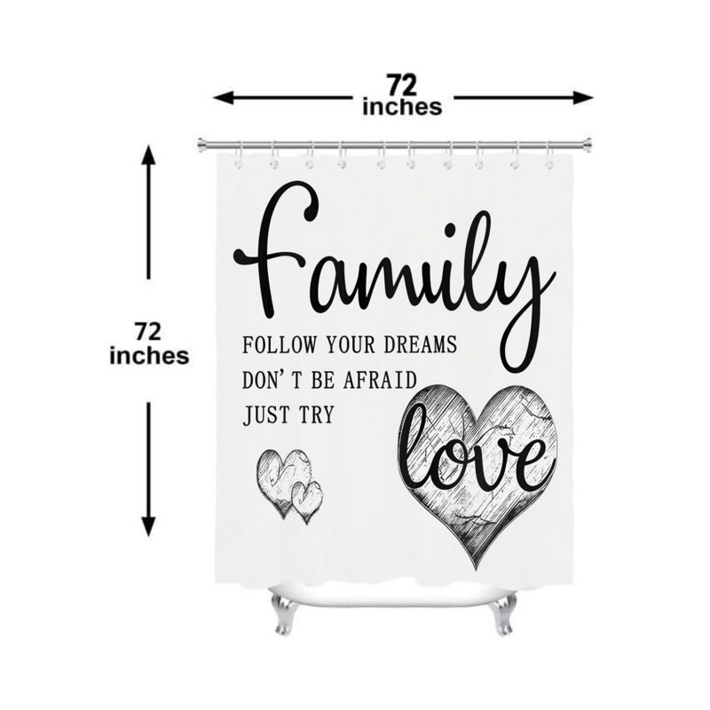 Rideau de douche Family Love