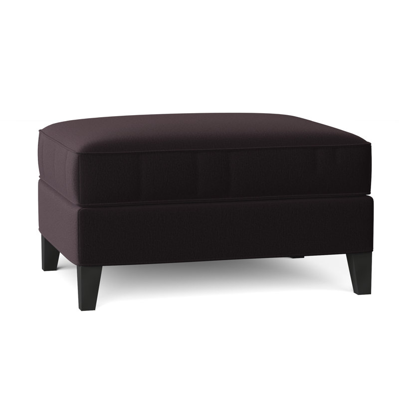 Repose-pieds Caspar, Velours performance Bella Aubergine