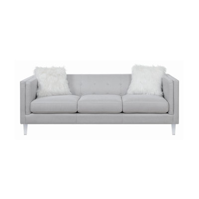 Upholstered 86.5 " Polyester Sofa