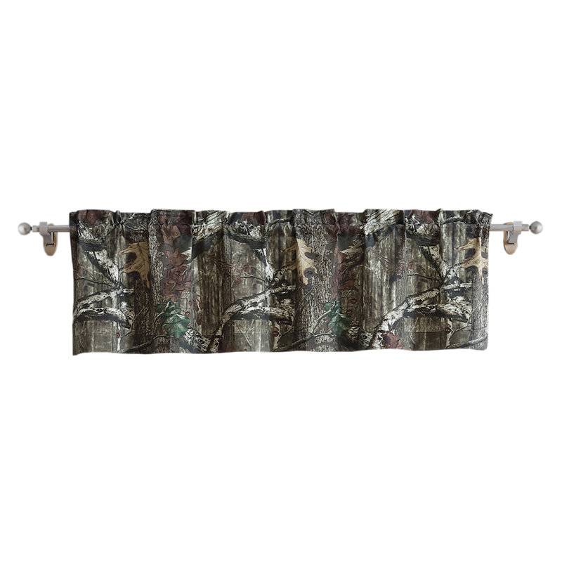 Floral Tailored 60'' W Window Valance in