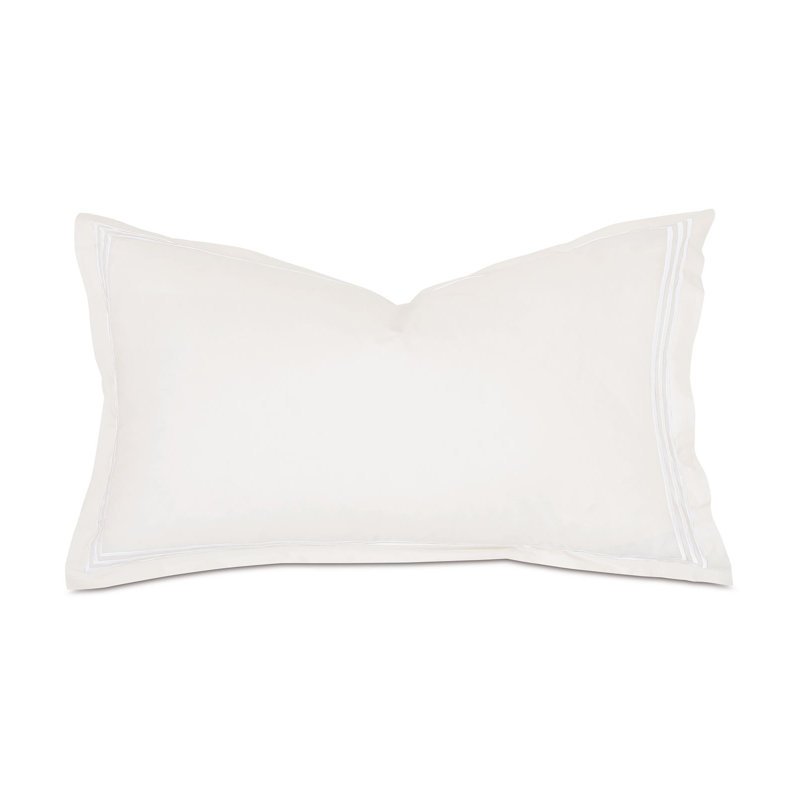 Tessa Cotton Sham Set, Ivory/White, King, Multi-stripe
