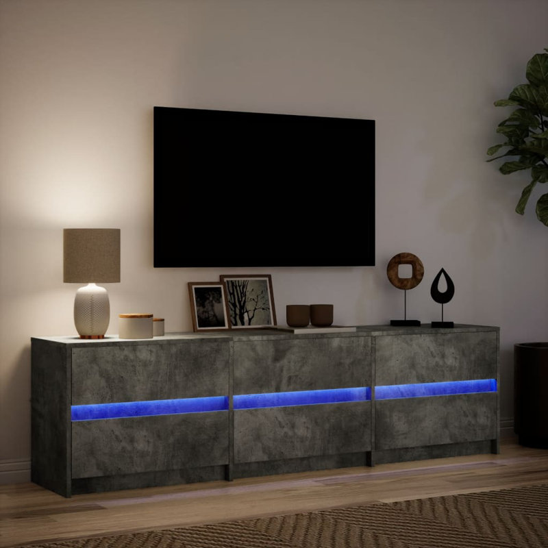 Yes_Yes_No_Yes_N/A Unfinished TV Stand, Concrete Grey, 180cm