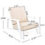 Fauteuil club d'extérieur de 2 avec coussins beiges et structure en bois blanc, confort moderne de style classique, parfait pour la cour ou le patio, tous les espaces 2, coussins, patio à angle traditionnel