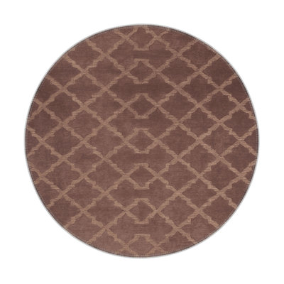 Trellis Brown Indoor and Outdoor Area Rug