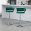 Andraya Swivel Upholstered Adjustable Height Counter Stool with Metal Frame-962366001
