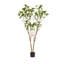 5,2 pieds d'agrumes simulés, de plantes artificielles d'intérieur, de feuilles réalistes et de petites fleurs, 1 arbre / ensemble.