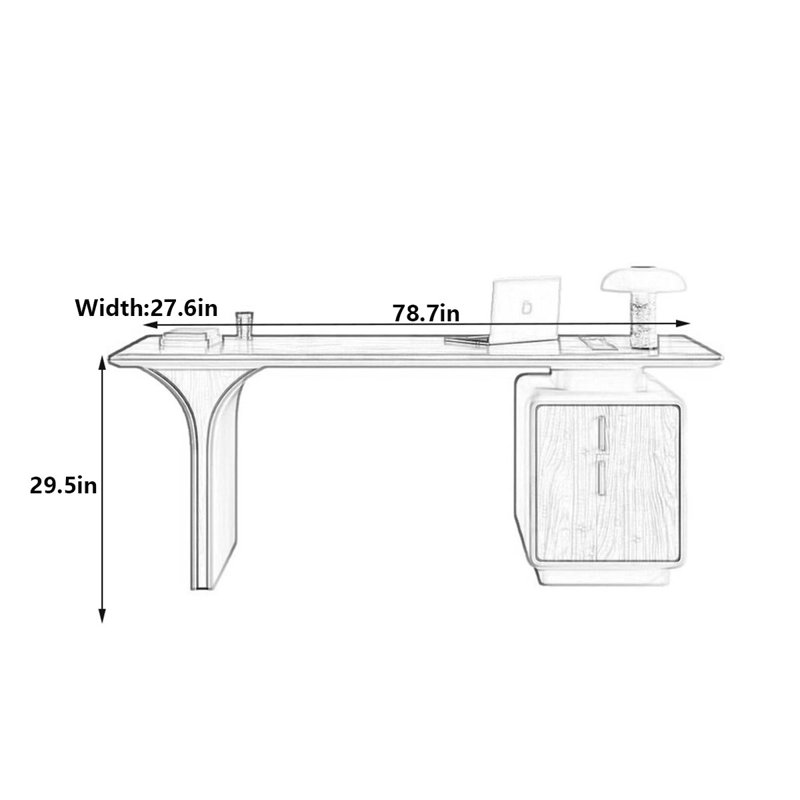 Hearne, 29.5" H x 78.7" W x 27.6" D