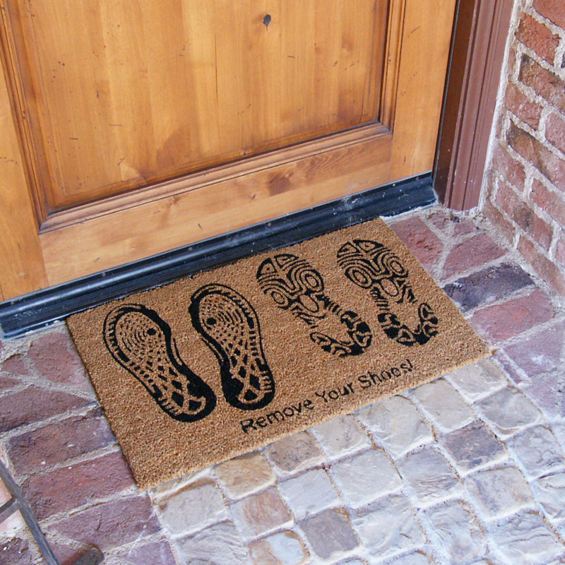 Enlevez vos chaussures 30 po x 18 po tapis de porte extérieur antidérapant Issaquah