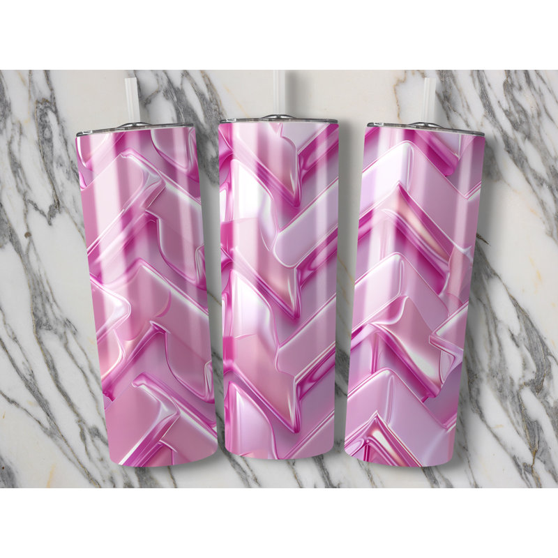 Choose Handmade Tumblers 591ml Vacuum Insulated Stainless Steel (18/8) Travel Tumbler with Straw