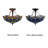 Glass Semi Flush Mount