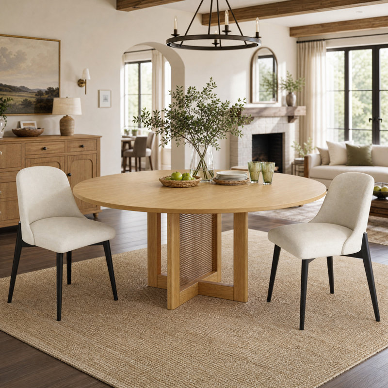 Table de salle à manger Kowalsky, Ensemble de trois pièces : table, deux chaises
