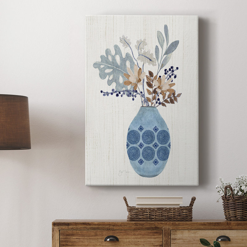 Boho Arrangement II, toile tendue avec châssis de qualité supérieure - prête à être accrochée, H 18 po x l 12 po x P 1 po