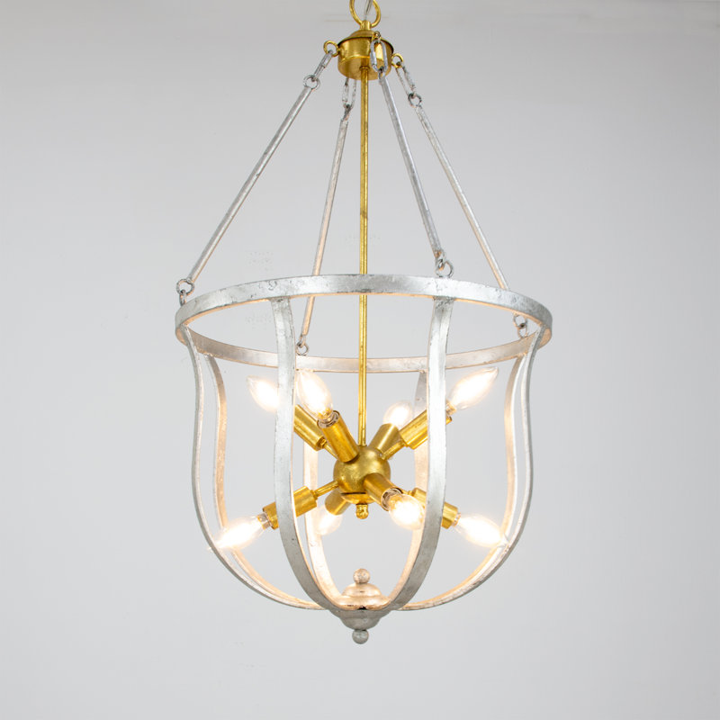 Maxim 8 - Light Chandelier, Silver