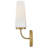 Selma Tall Single Light Wall Sconce with Tapered Etched Opal Glass