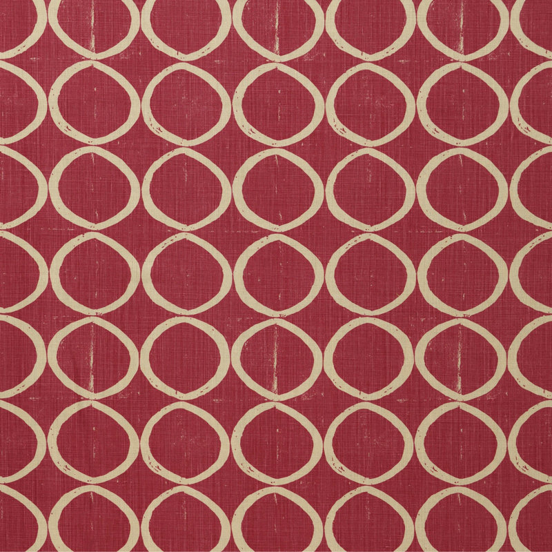 Spencer Circles Fabric, Berry