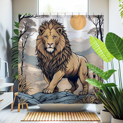 Rideau de douche Katti Lion