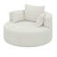 Fauteuil d'appoint pivotant avec 3 coussins amovibles-115839033