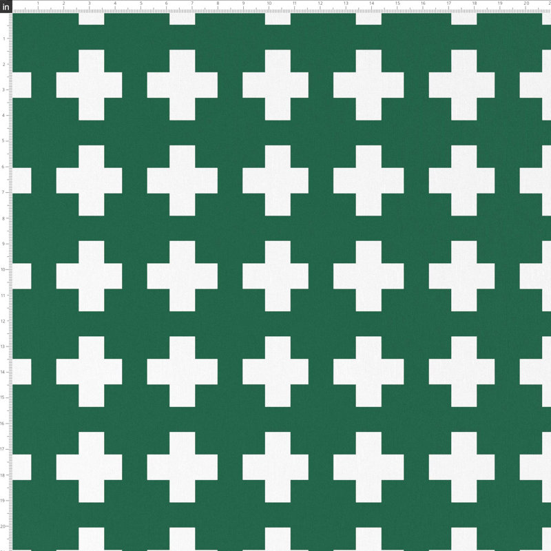 Coussin intérieur / extérieur Dema, 18 po x 18 po, Vert