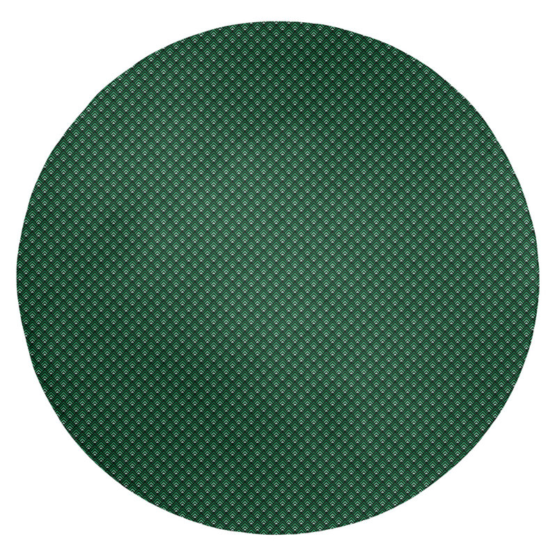 Chenille Geometric Indoor Rug, Round 5'