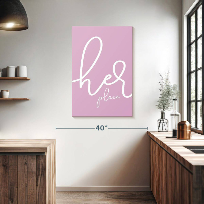 Kema Her Place - rose, H 39 po x l 26 po
